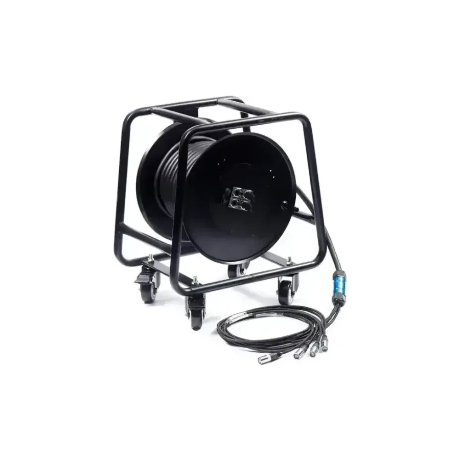Cat6 Snake · 4-Channel Wheeled Reel — 4 channel · S/FTP · 1 Gbps · wheeled frame