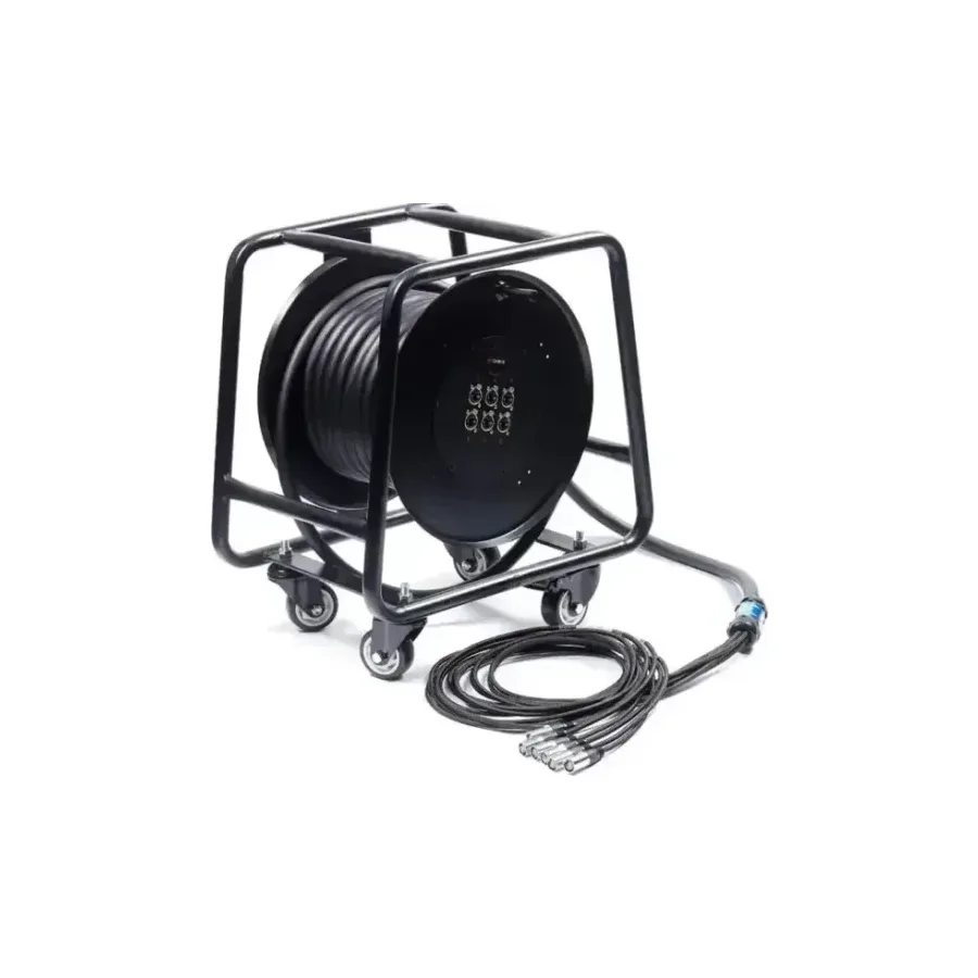 Cat6 Snake · 6-Channel · 100 m — 6 channel · double shielded · 328 ft · wheeled frame