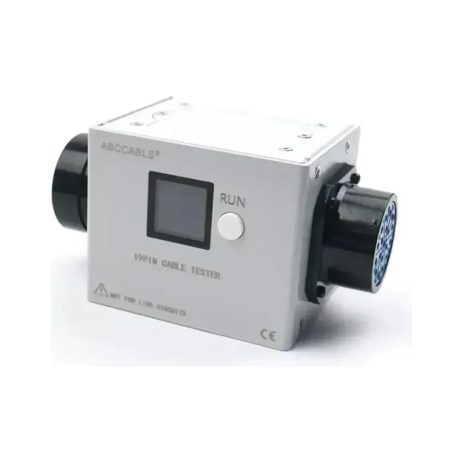 19-Pin Socapex Cable Tester — digital display · multi-core continuity test