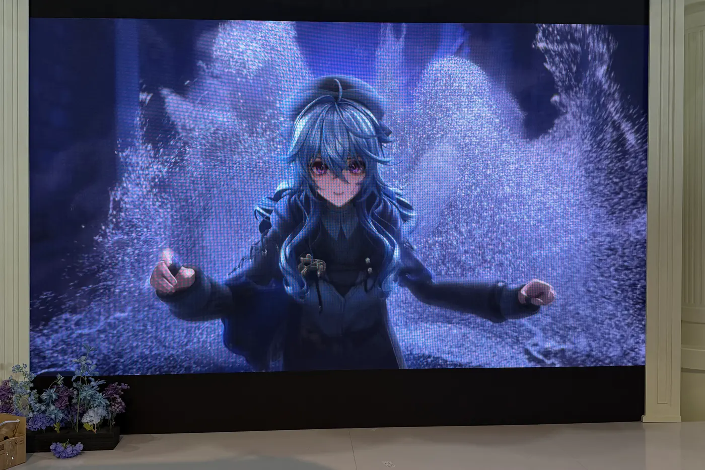 A booth wall on show content, Anime Expo 2026