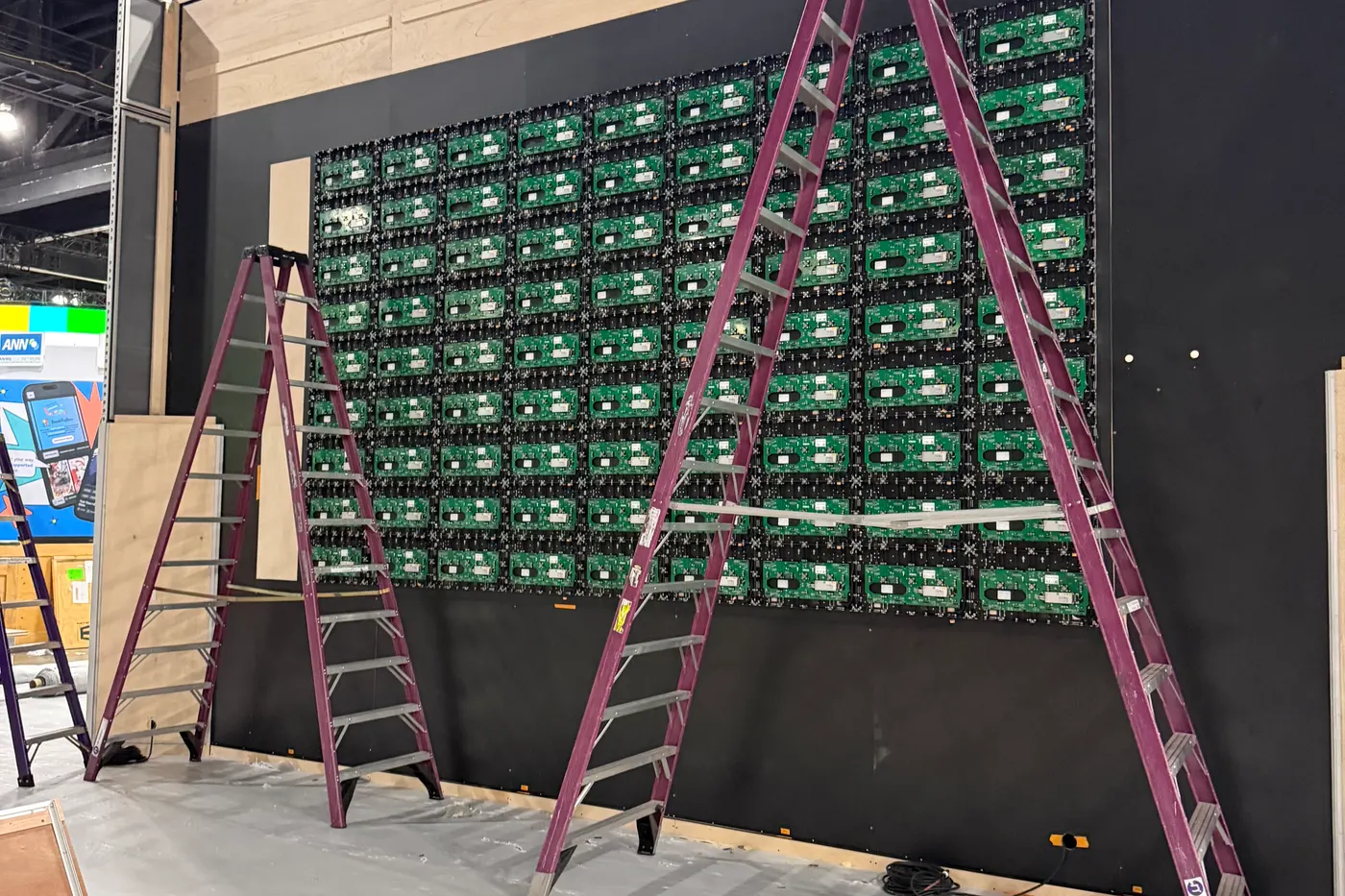 June 29, 2026: a wall open, modules going in