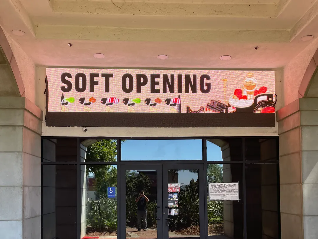 July 27, 2025: lit for the soft opening