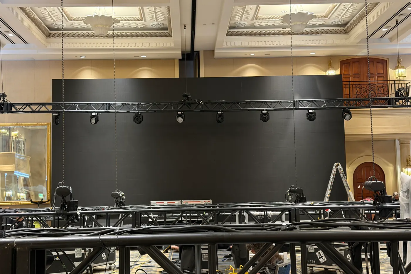 October 11, early afternoon: the main wall in place, still dark