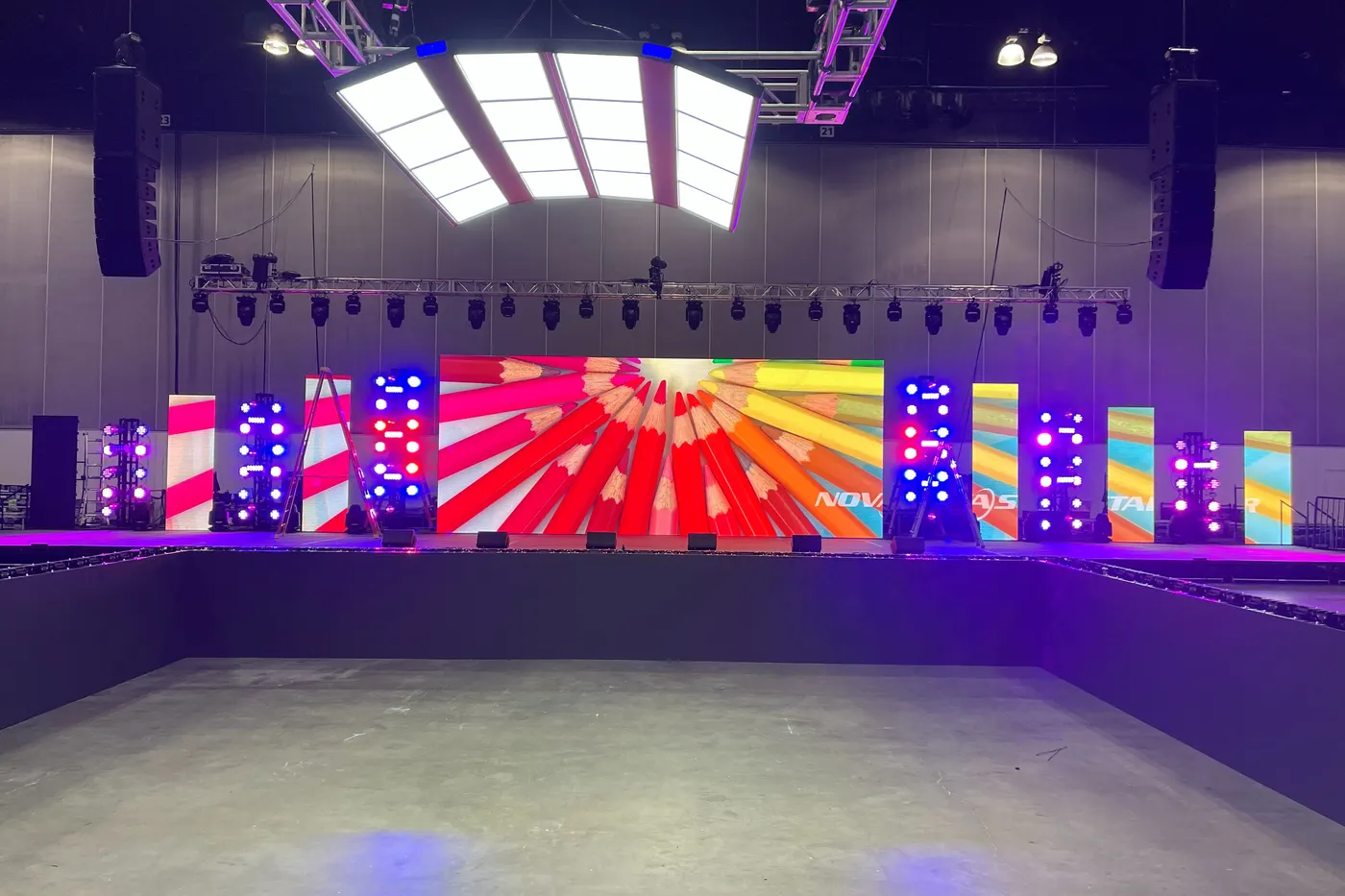 The light show, tested on December 13