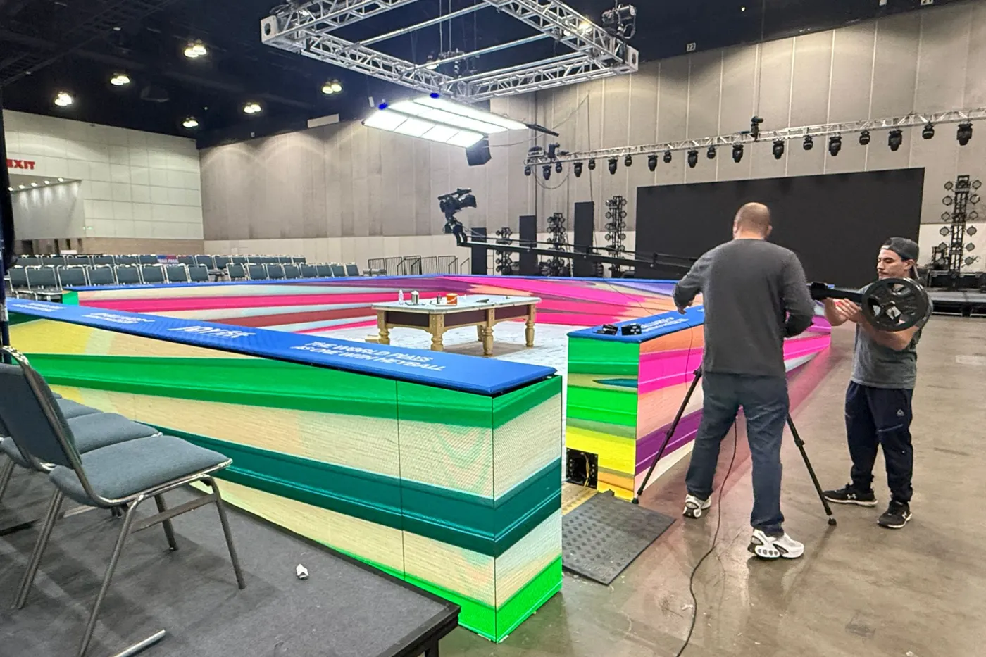 Tuning the LED boards around the feature table