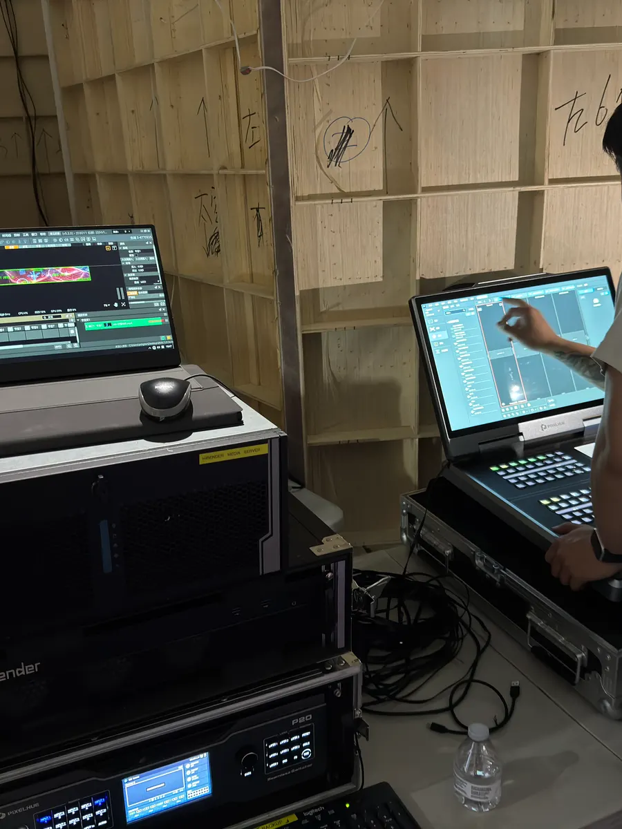 The playback position: Hirender media server and control